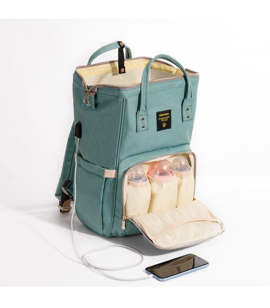 Sunveno Diaper Bag with USB - Green